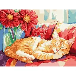 Картина за номерами "Денний сон" ©art_selena_ua Ідейка KHO6709, 30х40 см