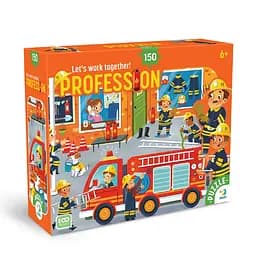 Пазл дитячий "Професії. Пожежник" DoDo Toys 300702, 150 елементів