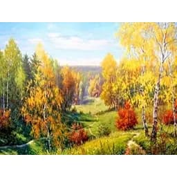 Алмазна мозаїка 40 * 30 см зі стразами на підрамнику Осінь