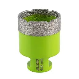 Свердло корончате Alloid Building Tools алмазне по кераміці 45 мм для КШМм 14х2 мм (DC-14045)