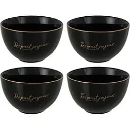 Набор пиалов J-line черный 4 шт. (39656)