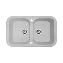 Кухонная мойка Adamant Twins 765x470x190 old stone 305223, Серый