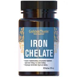 Железо хелат Golden Pharm 90 капсул