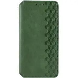 Шкіряний чохол-книжка Getman Cubic (PU) для Samsung Galaxy A16 4G/5G Зелений