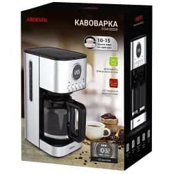 Кавоварка Ardesto FCM-D3200, Black/Gray, 900W, крапельна, резервуар 1.5л - мініатюра 3