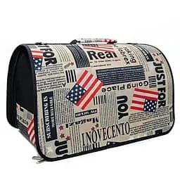 Сумка для транспортировки животных 4Dog News, M 40х21х22 см