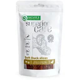 Лакомство для собак утка полоски Nature's Protection Superior Care Snacks For Dogs Soft Duck Slices 75 г