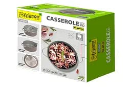 Каструля зі скляною антипригарною кришкою Maestro MR-4009-28 діаметр 28 см на 7л Ceramic алюміній - мініатюра 6