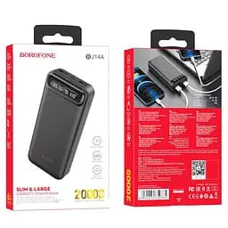 Портативний акумулятор Borofone Freeway 20000mAh BJ14A чорний - мініатюра 2