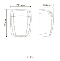 Сушарка для рук Hotec 11.231 ABS White - мініатюра 5