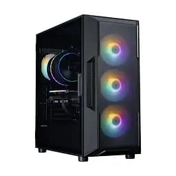 Zalman Корпус I3 Neo V2 без БР, 2xUSB3.0, 1x Type C, 4x120мм RGB, VGA 400мм, LCS ready, TG Side Panel, ATX, чорний - мініатюра 6