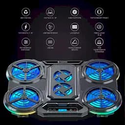 Охолоджувальна підставка для ноутбука GamePro Black (CP770) - мініатюра 9