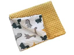 Плед з плюшем Moontime 100 x 80 см "Діно"