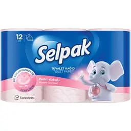 Папір туалетний Selpak Perfumed з ароматом пудри тришаровий 12 шт.