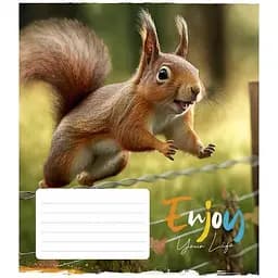 Тетрадь ученическая Engoy your life Школярик 012-3252L-1 в линию 12 листов