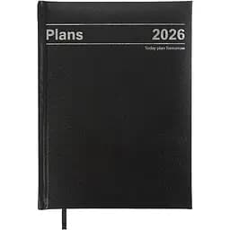 Щоденник датований Buromax Style 2026 A5 бумвініл/поролон чорний (BM.21120-01)