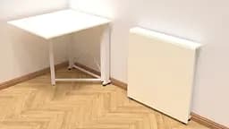 Стіл-книга трансформер Оріон 1 Ferrum-decor 750x810x730 Білий метал ДСП Біле 16 мм (FRD-104604) - мініатюра 6