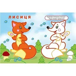 Розмальовка Vivat Упізнай і розфарбуй Лисиця та єнот 16 сторінок  - мініатюра 5