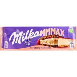 Шоколад Milka молочний з чізкейком, полуницею та печивом 300 г (801767)