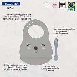 Дитячий набір Baby Le Petit gray 2 предмети TRAMONTINA kuh0016304 - мініатюра 3