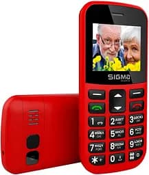 Кнопковий телефон Sigma mobile Comfort 50 Easy (CF115) Type-C червоний - мініатюра 3