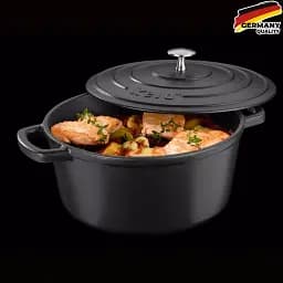 Каструля чавунна з кришкою KELA Calido чорна 26 см 4,6 л (12472) - мініатюра 10