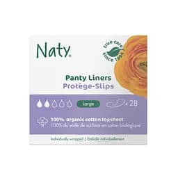 Одноразовые ежедневные гигиенические женские прокладки Naty Large 28 шт