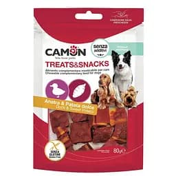Квадратики с уткой и бататом Camon Treats & Snacks 80 г