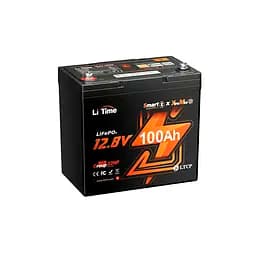 Аккумуляторная батарея литий-железо-фосфатная с Bluetooth 12.8В 100А*ч LiFePO4 LiTime Xtramini L12V100-100-XTRA-MINI-BT-4-A55 (44-00512)