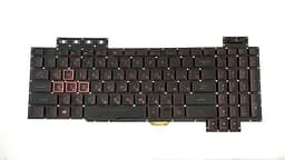Клавіатура для ноутбука ASUS (FX504 series) rus, black, без фрейма, підсвічування клавіш - мініатюра 2