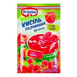 Кисель Dr.Oetker Вкус малины с кусочками фруктов, 31,5 г (916692)
