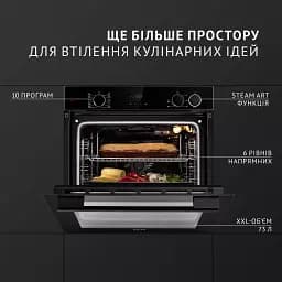 Духова шафа електрична Perfelli Diamond 6D10NS Nero - мініатюра 2