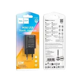 Адаптер мережевий Hoco Solid single Port charger C134A |1USB, 12W/2.4A| - мініатюра 3