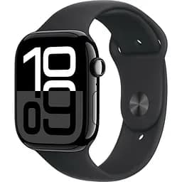 Смарт-часы Apple Watch Series 10 GPS 46mm Jet Black Aluminum Case with Black Sport Band S/M (MWWP3) Б/У [162589]