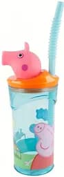 Стакан для дітей з трубочкою 360 мл Stor Peppa Pig (48666)