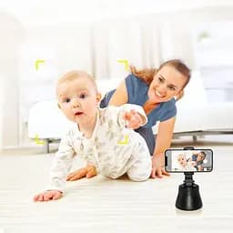 Смарт штатив Baseus 360°AI Following Shot Tripod Head SUYT-B02 Black - мініатюра 2