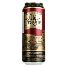 Пиво Old Prague Bohemian Dark Lager, темне, фільтроване, 4,4%, з/б, 0,5 л - мініатюра 2