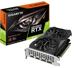 Видеокарта GeForce RTX 3050 Gigabyte WINDFORCE OC V2 6Gb GDDR6 96-bit 2xHDMI/2xDP 1477/14000 MHz (GV-N3050WF2OCV2-6GD)