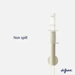 Чашка-непроливайка з силіконовою соломинкою Difrax Non-Spill 250 мл Clay (1010 Clay) - мініатюра 2