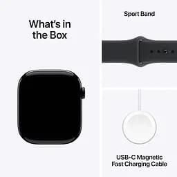 Смарт-годинник Apple Watch Series 11 GPS 42mm Jet Black Aluminum Case with Black Sport Band S/M (MEQT4) [145295] - мініатюра 4