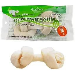 Petz Route Teeth White Gum петс рут кость для чистки зубов жевательное лакомство для собак M | 1 шт. х 114 г