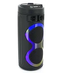 Переносна колонка караоке ZQS-6220 Bluetooth акустична система з мікрофоном та підсвічуванням 20 Вт USB Чорний - мініатюра 7