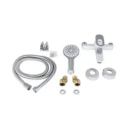 Змішувач для ванни Lidz Latwa 006 (з душовим гарнітуром) (k35) LDLAT006WHI45424 White, Білий - мініатюра 6