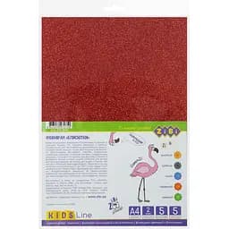 Фоаміран ZiBi Kids Line А4 з блискітками 5 аркушів 2 мм 5 кольорів (ZB.1840)