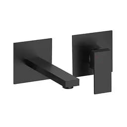 Змішувач для умивальника настінний Volle Pardo de la noche 1548.010304 Чорний матовий