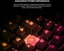 Клавиатура игровая мембранная бесшумная STEELSERIES APEX3 UA TKL RGB Whisper Quiet gaming switches - мініатюра 9