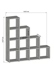 Стелаж для книг Moreli GT-40 Ш1422/В1427/Г280 мм Дуб сонома - мініатюра 2