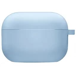 Силіконовий футляр з мікрофіброю для навушників Airpods 3 Блакитний / Lilac Blue - мініатюра 2