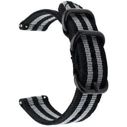 Нейлоновий ремінець Primo Traveller для годинника Samsung Galaxy Watch 46 мм SM-R800 Black Grey