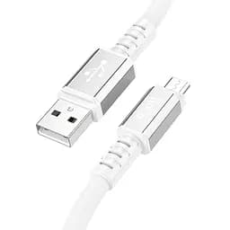 Кабель Hoco X85 Micro USB Strength зарядный кабель для передачи данных 1 м белый